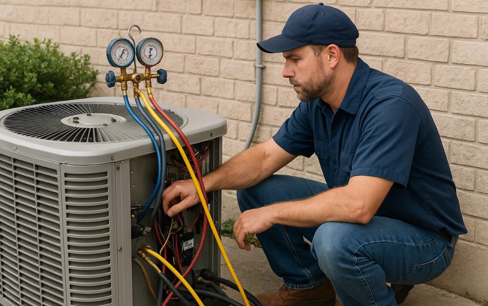 Repairing the AC compressor